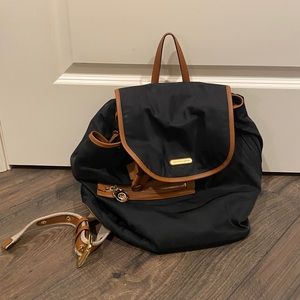 Michael Kors black and brown backpack